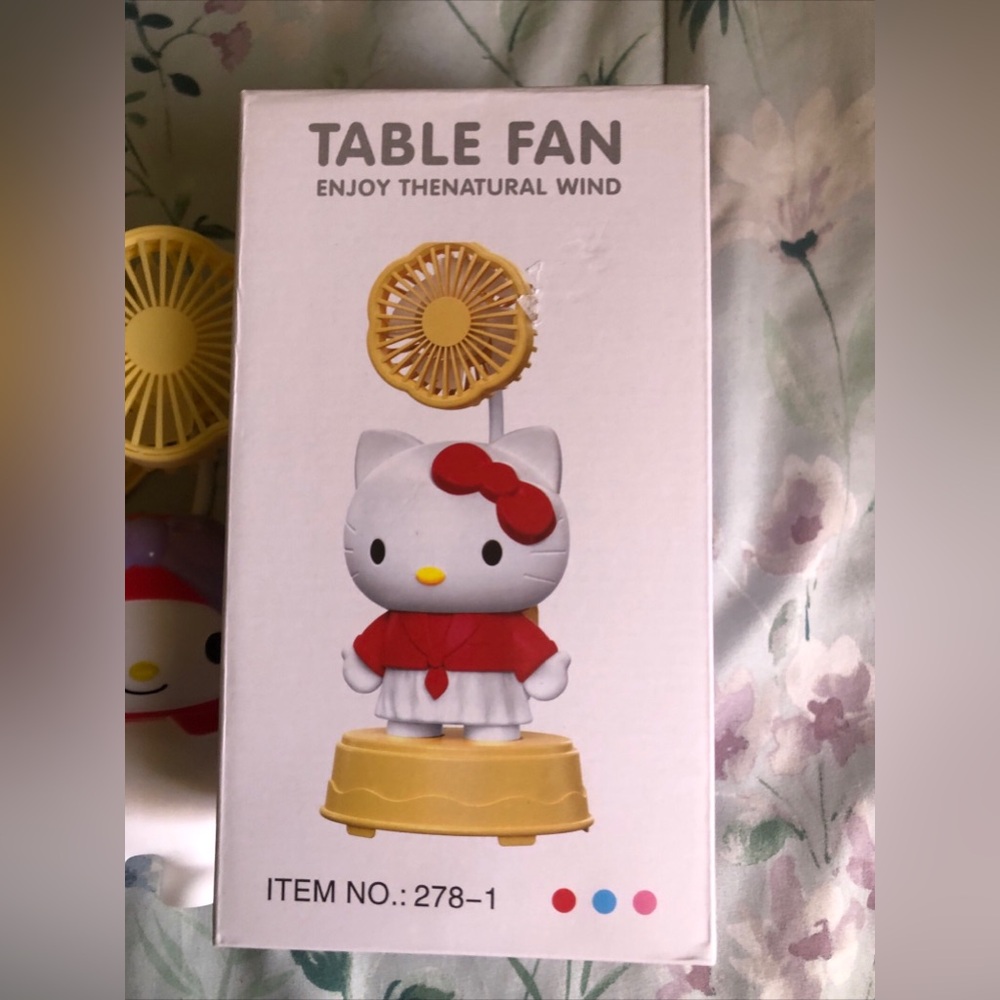 Sanrio Ornaments Usb charge 2nd Gear Mini table Fan My Melody desk fan